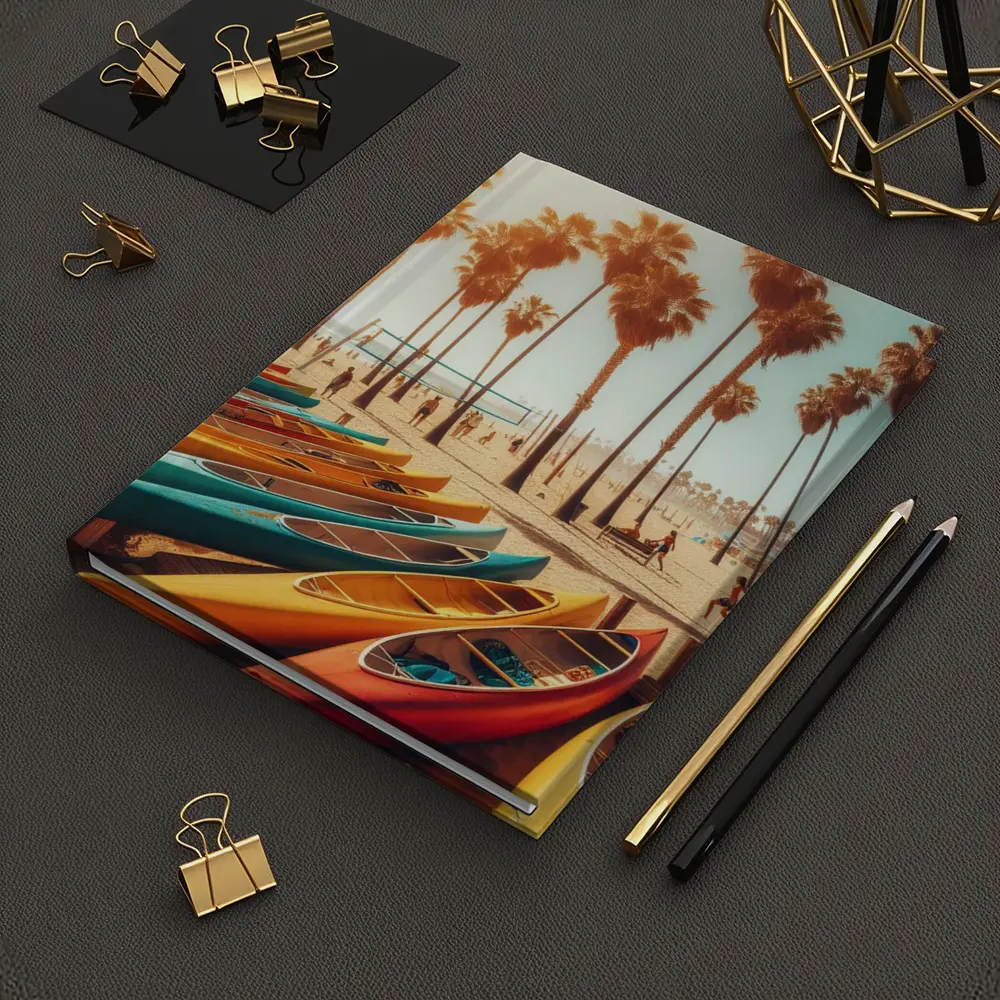 Colorful Kayaks Venice Beach Palm Trees – Notebooks