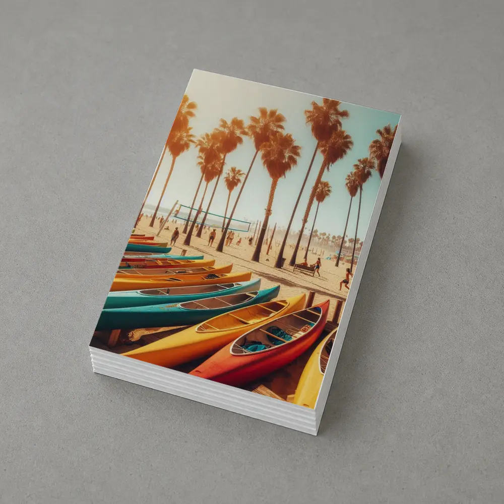 Colorful Kayaks Venice Beach Palm Trees – Postcards