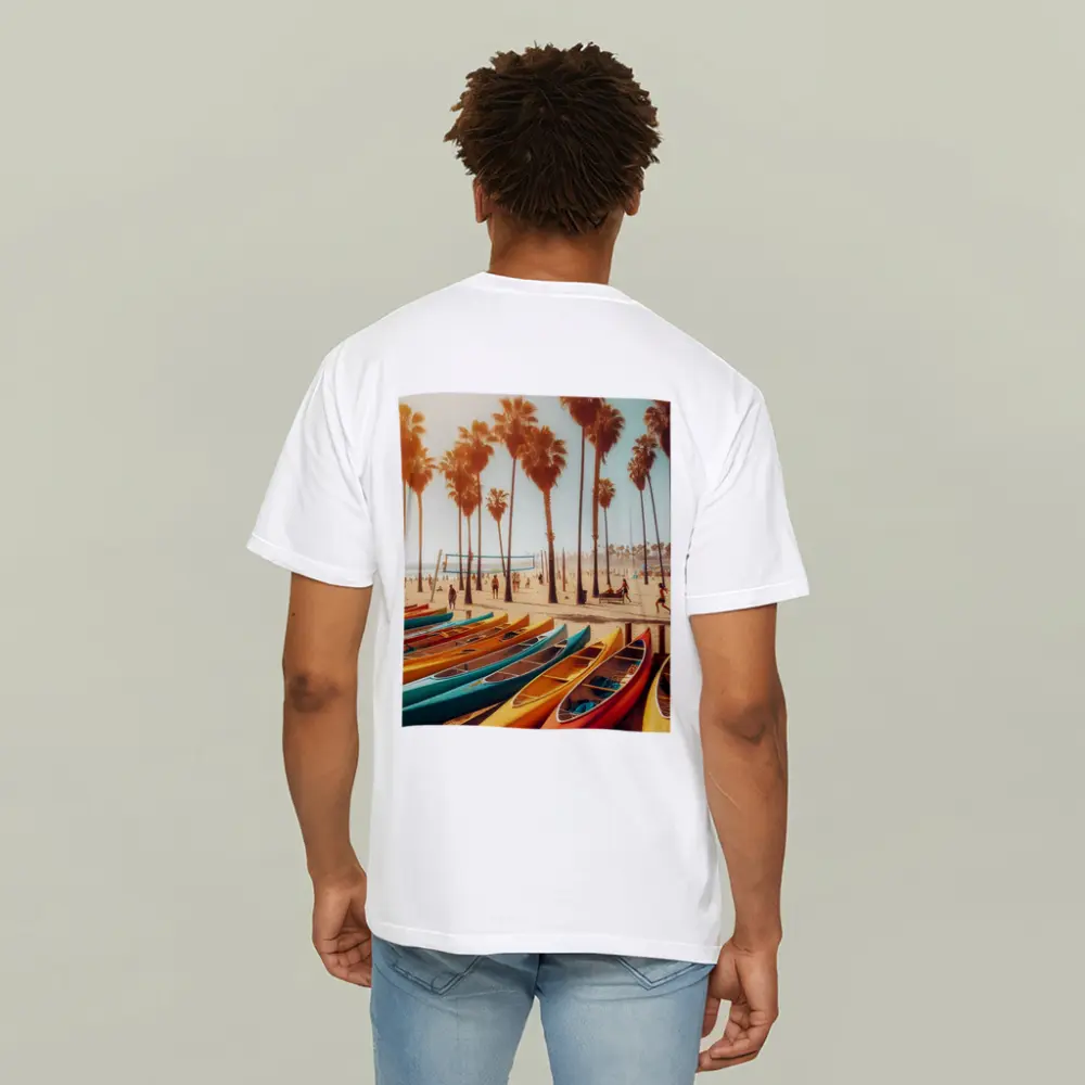 Colorful Kayaks Venice Beach Palm Trees – T-Shirts
