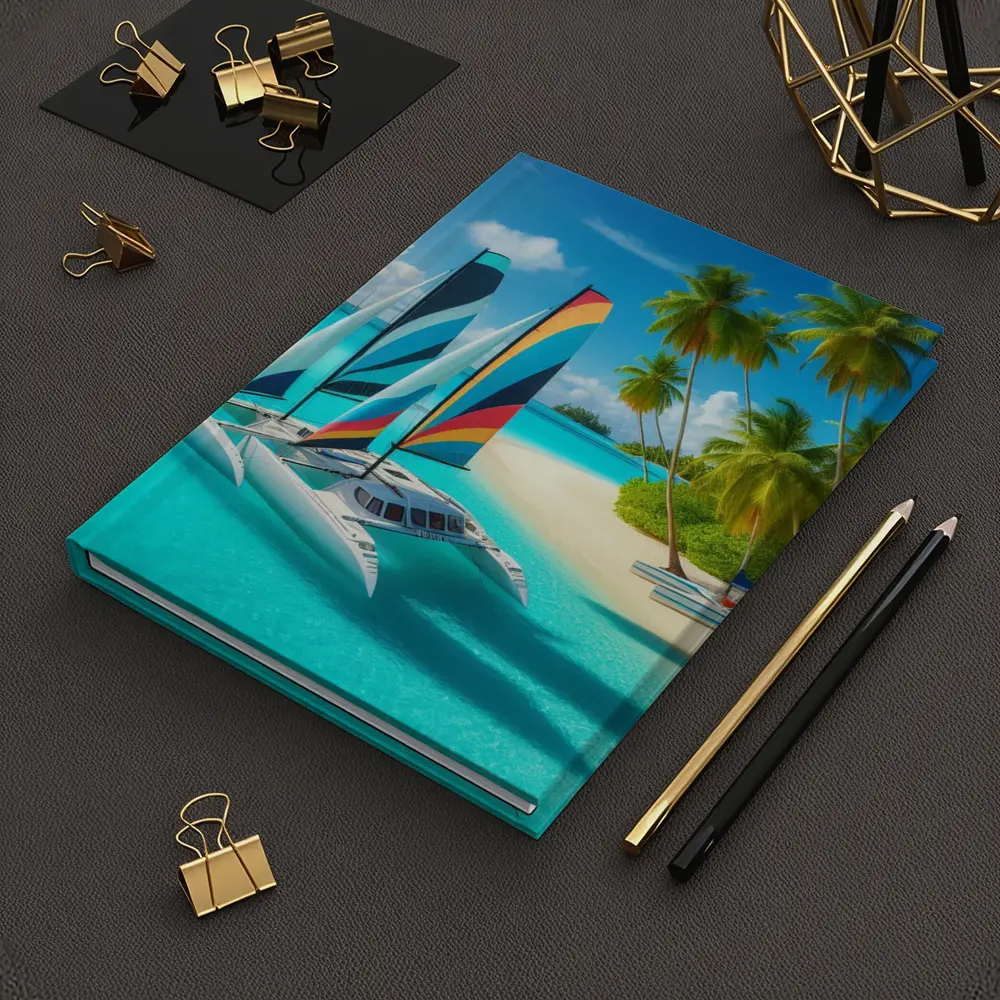 Catamaran Sailboat Tropical Island Crystal Waters – Notebooks