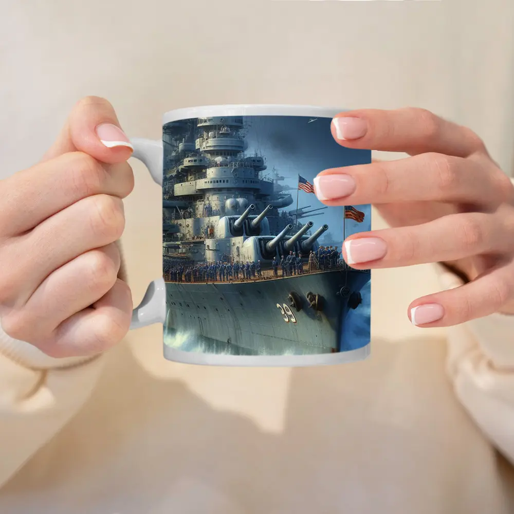 US Navy Battleship Crew at Sea – Mugs