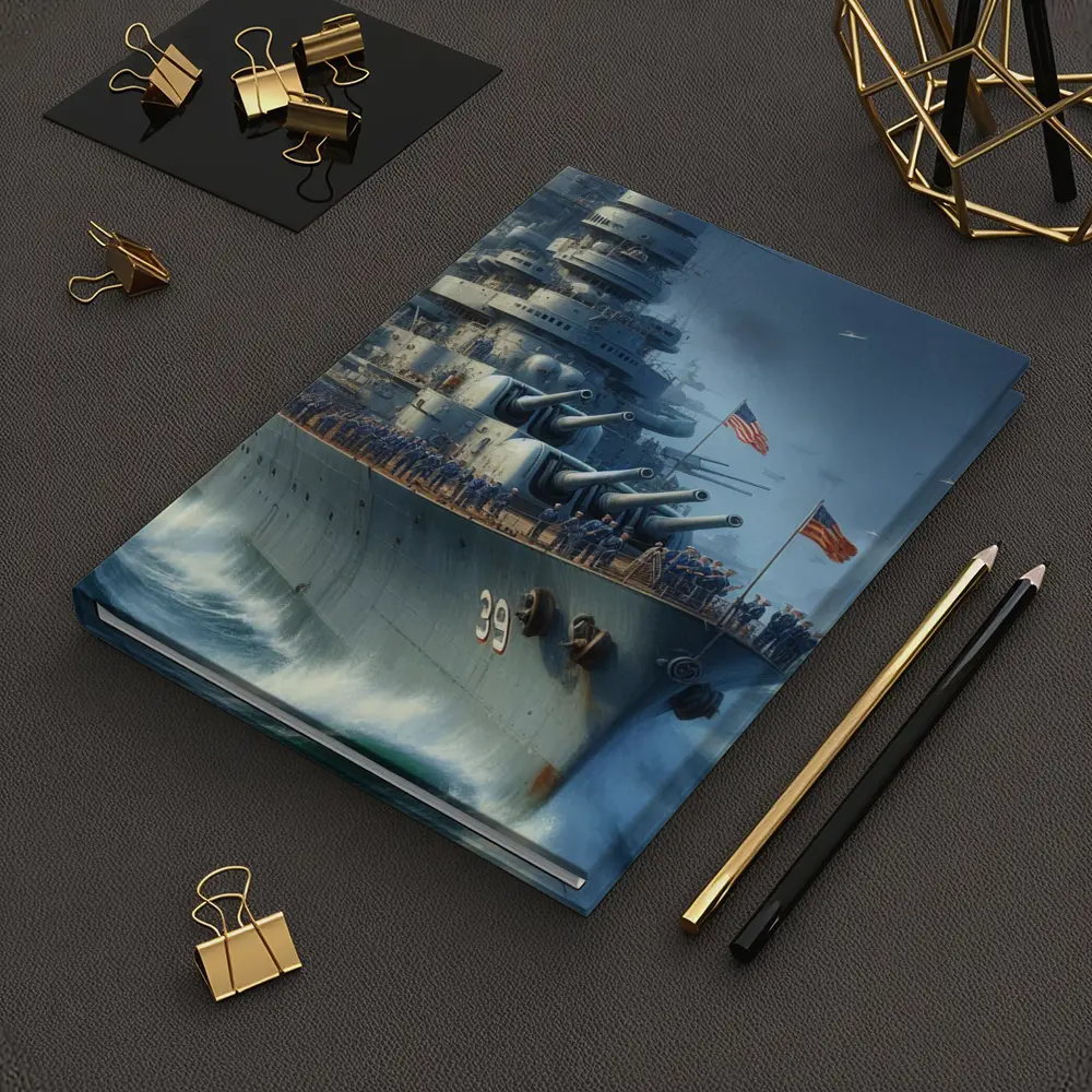 US Navy Battleship Crew at Sea – Notebooks