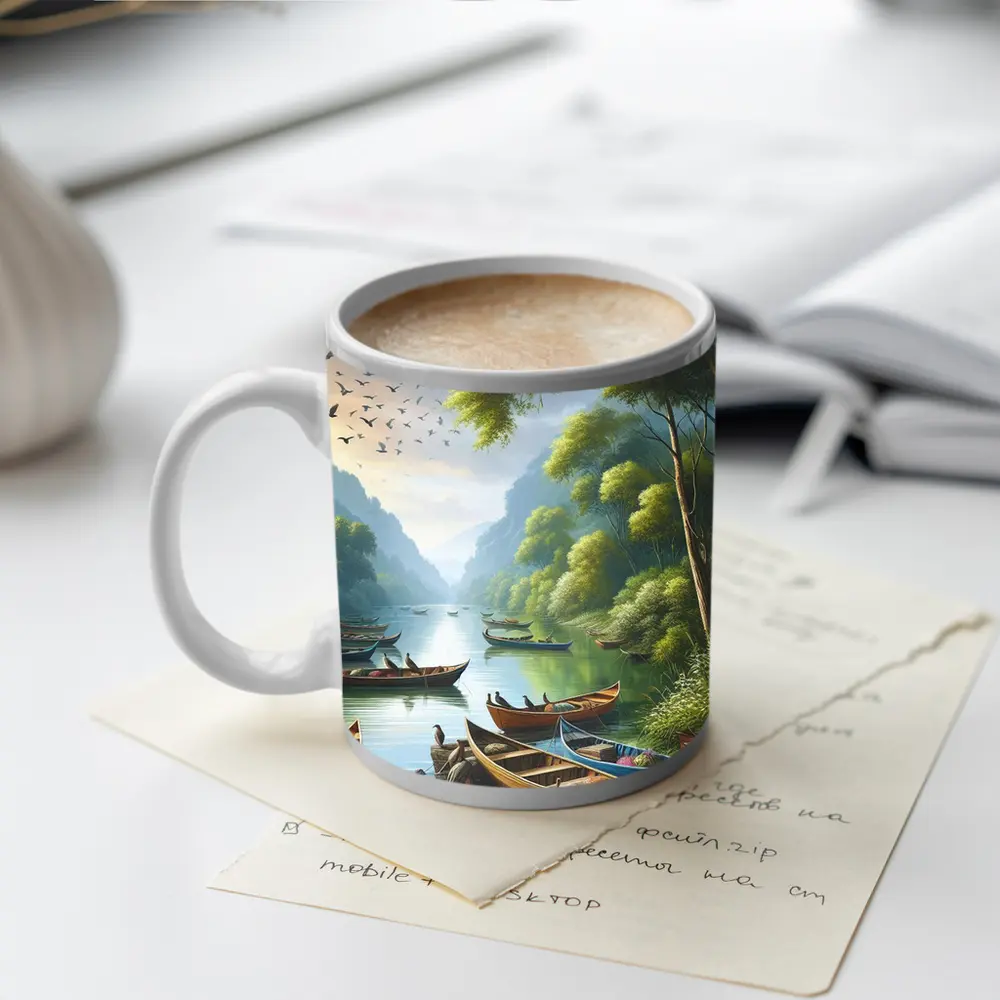 Wooden Boats on Green River Valley – Mugs