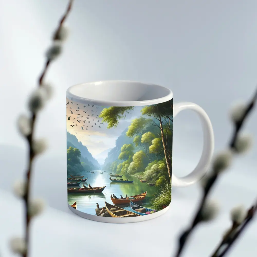 Wooden Boats on Green River Valley – Mugs
