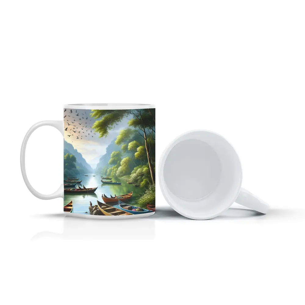 Wooden Boats on Green River Valley – Mugs