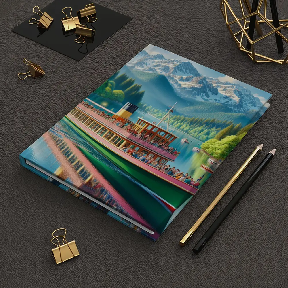 Steamboat Lake Mountain Alpine Landscape Art – Notebooks