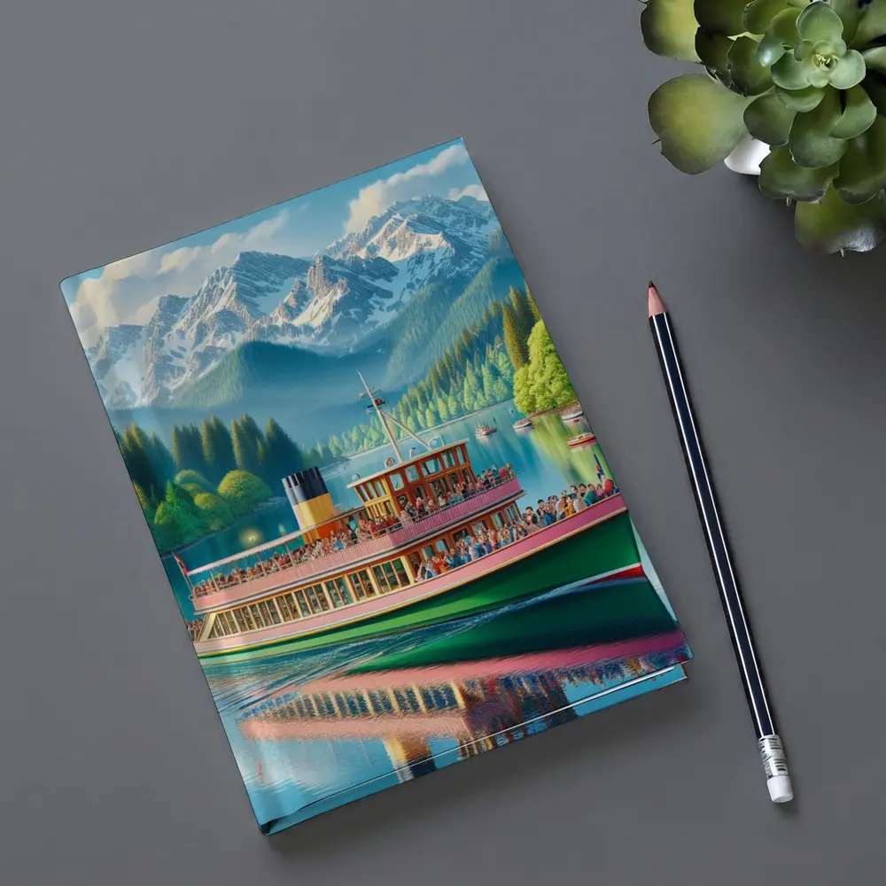 Steamboat Lake Mountain Alpine Landscape Art – Notebooks