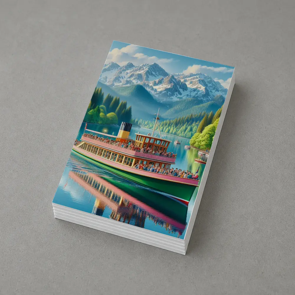 Steamboat Lake Mountain Alpine Landscape Art – Postcards
