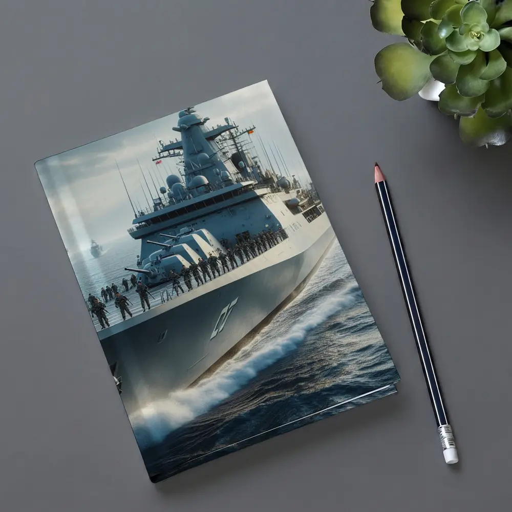 Navy Warship Crew Sailing Open Ocean – Notebooks