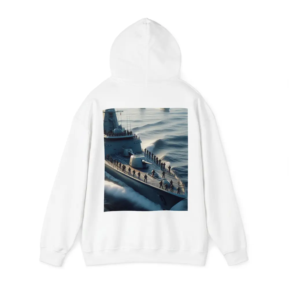 Navy Warship Fleet Soldiers Open Ocean – Hoodies