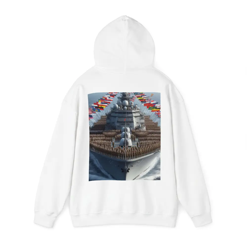 Military Warship Soldiers International Flags Ocean – Hoodies