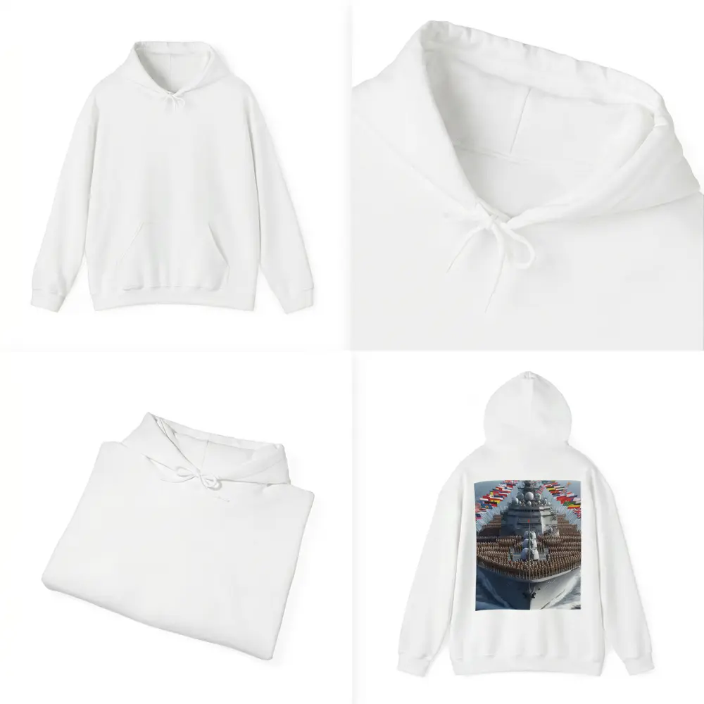Military Warship Soldiers International Flags Ocean – Hoodies
