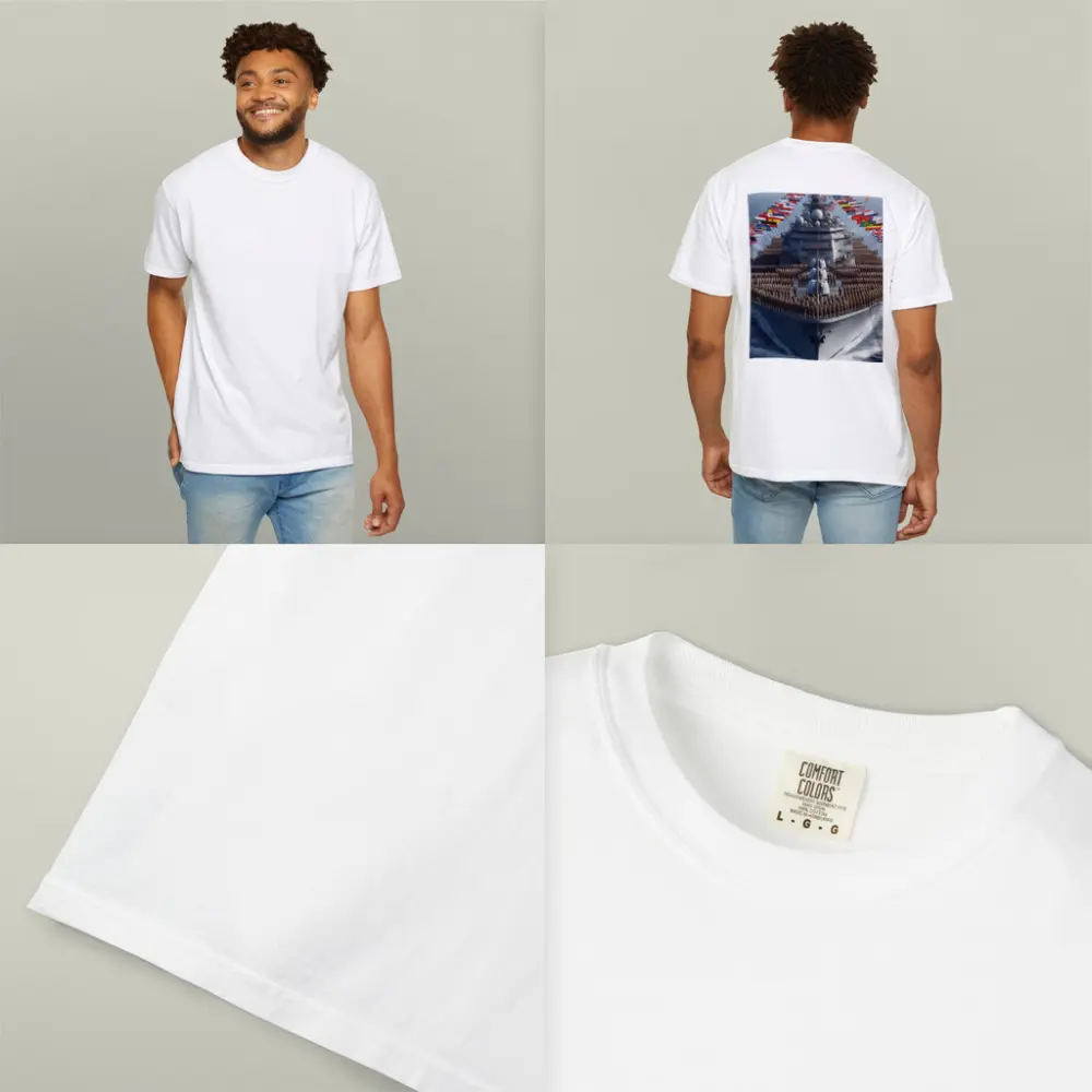 Military Warship Soldiers International Flags Ocean – T-Shirts