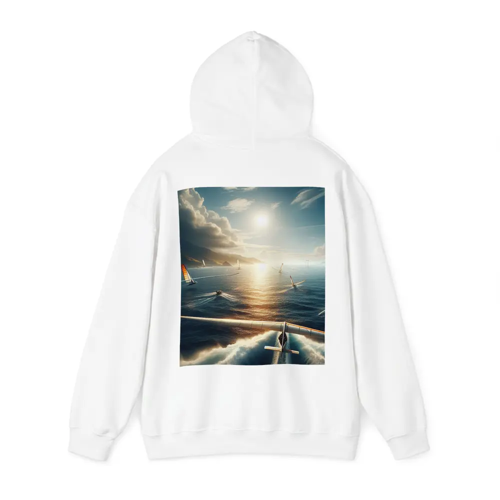 Sailing Race Ocean Sunlight Coastal Mountains – Hoodies