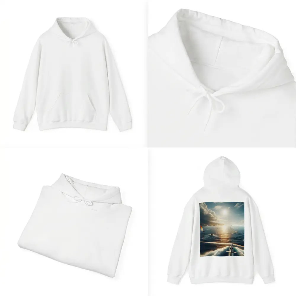 Sailing Race Ocean Sunlight Coastal Mountains – Hoodies