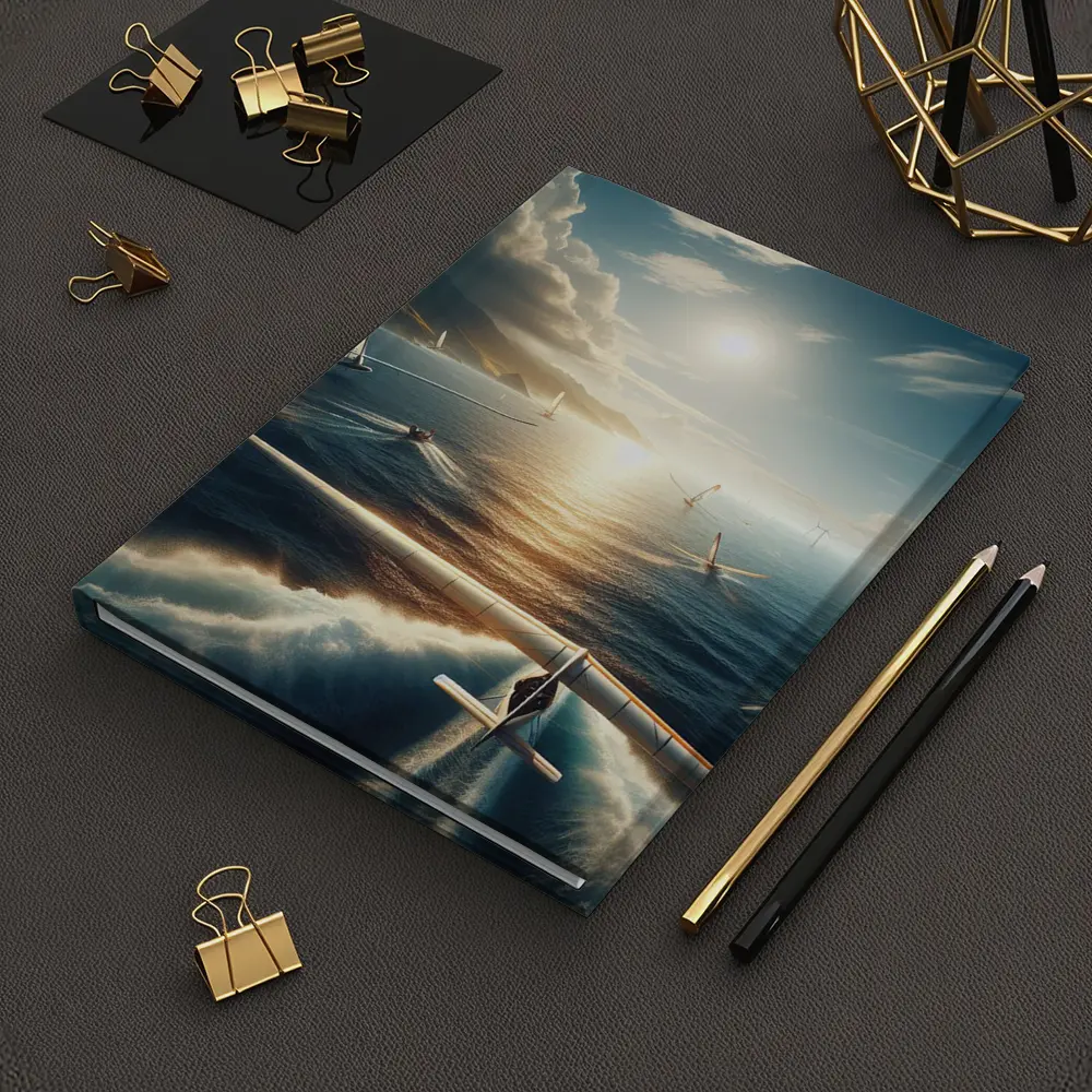 Sailing Race Ocean Sunlight Coastal Mountains – Notebooks