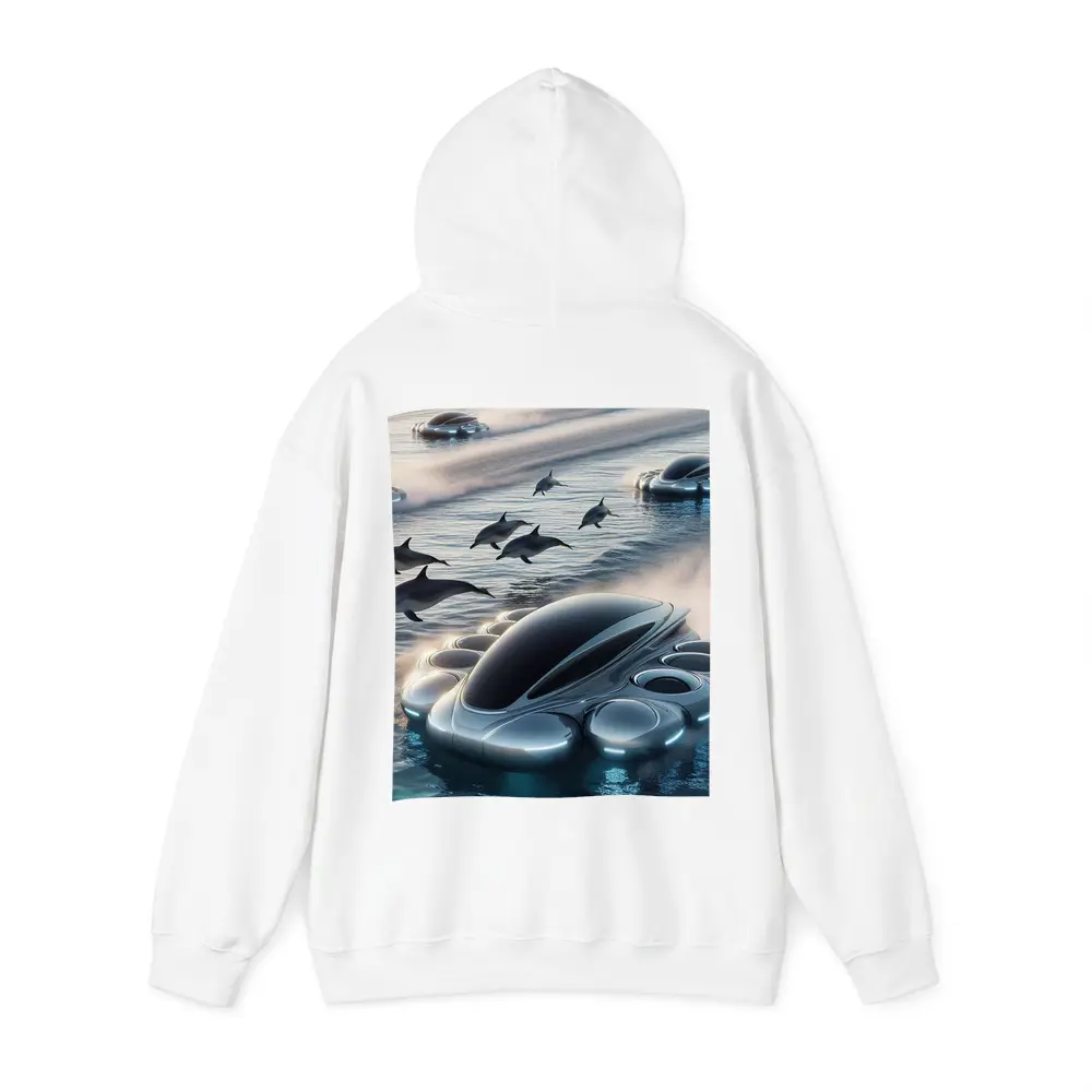 Futuristic Vehicles Dolphins Ocean Sci Fi – Hoodies