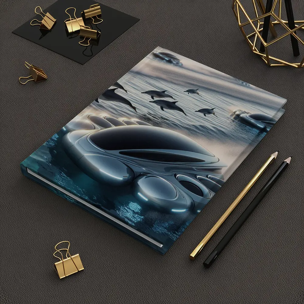 Futuristic Vehicles Dolphins Ocean Sci Fi – Notebooks