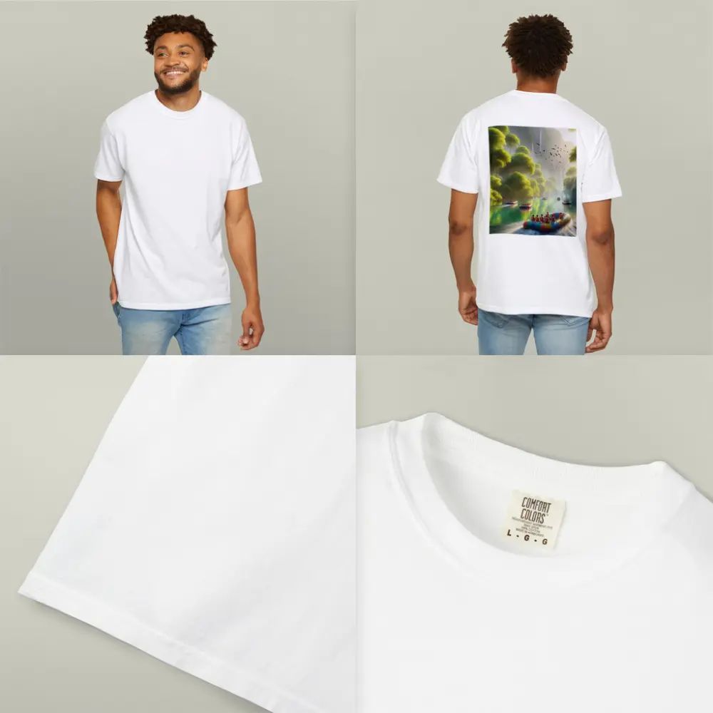 River Rafting Adventure Lush Tropical Waterfall – T-Shirts