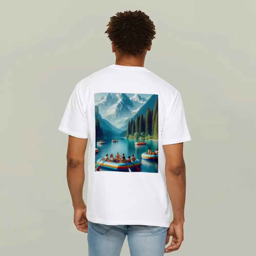 Mountain Lake Rafting Summer Outdoor Adventure – T-Shirts