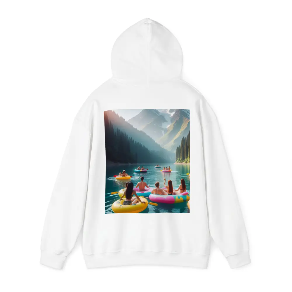 Friends Floating on Mountain Lake Summer – Hoodies