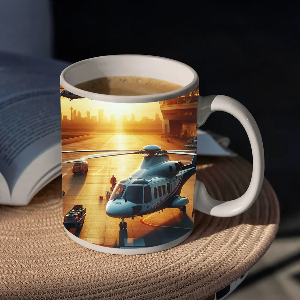 Emergency Helicopter Landing Pad Sunset City – Mugs