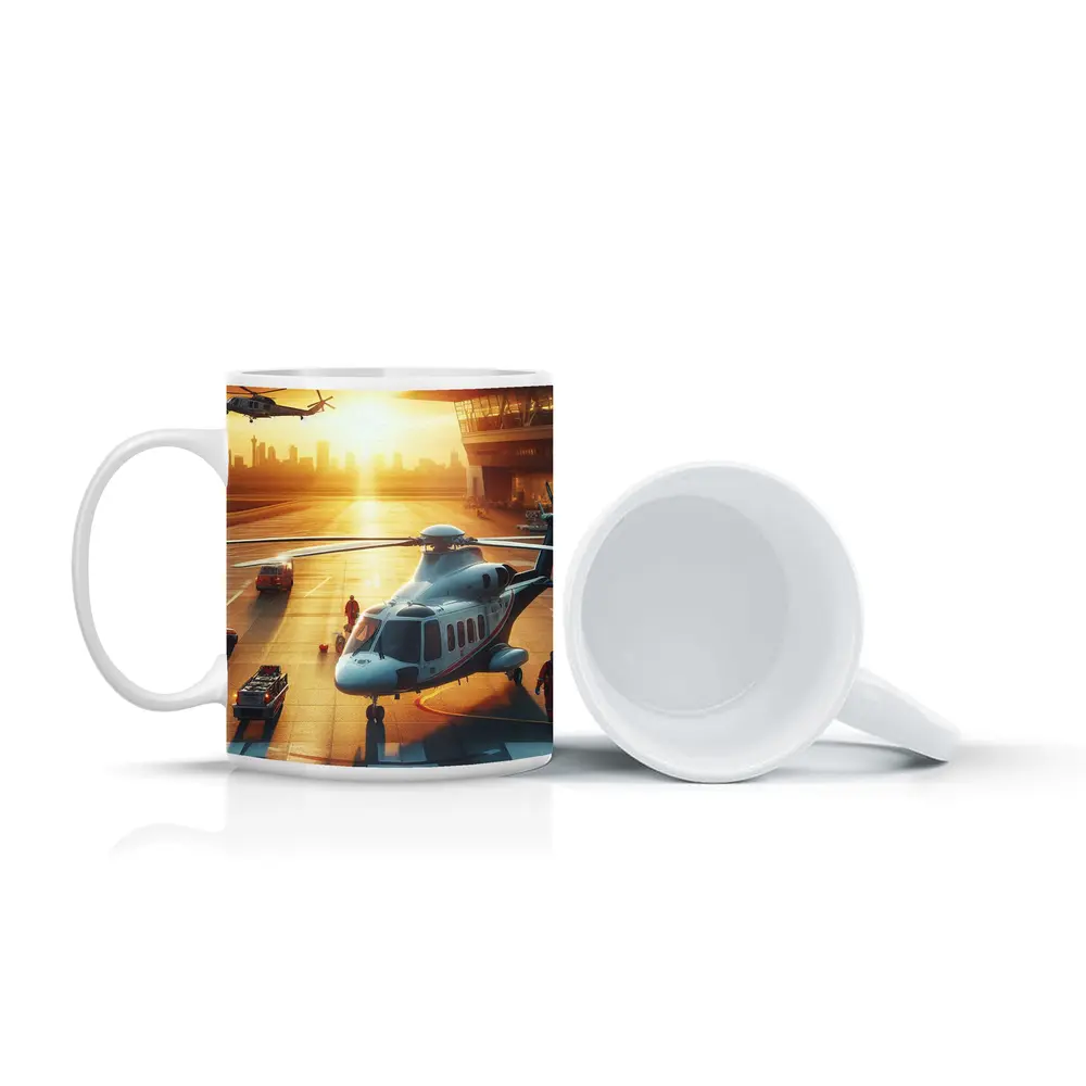 Emergency Helicopter Landing Pad Sunset City – Mugs