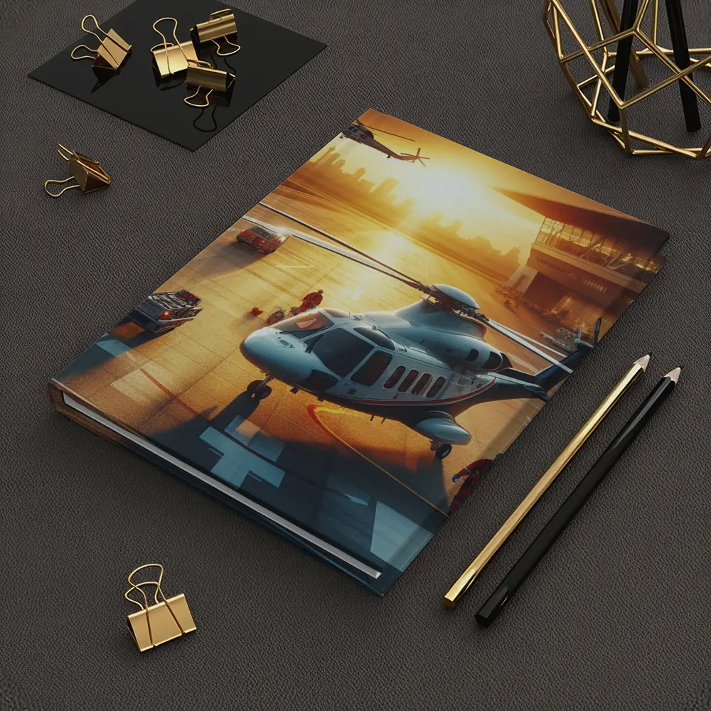 Emergency Helicopter Landing Pad Sunset City – Notebooks