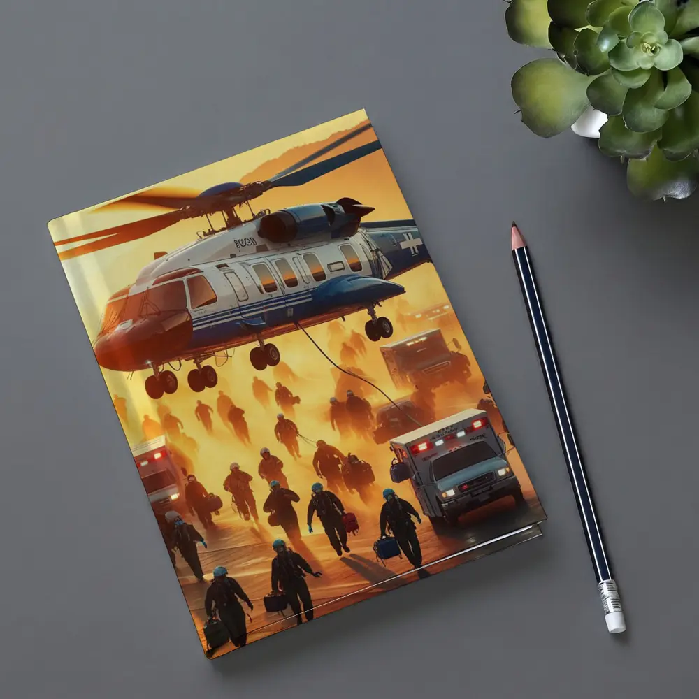Medical Helicopter Emergency Rescue Team Sunset – Notebooks