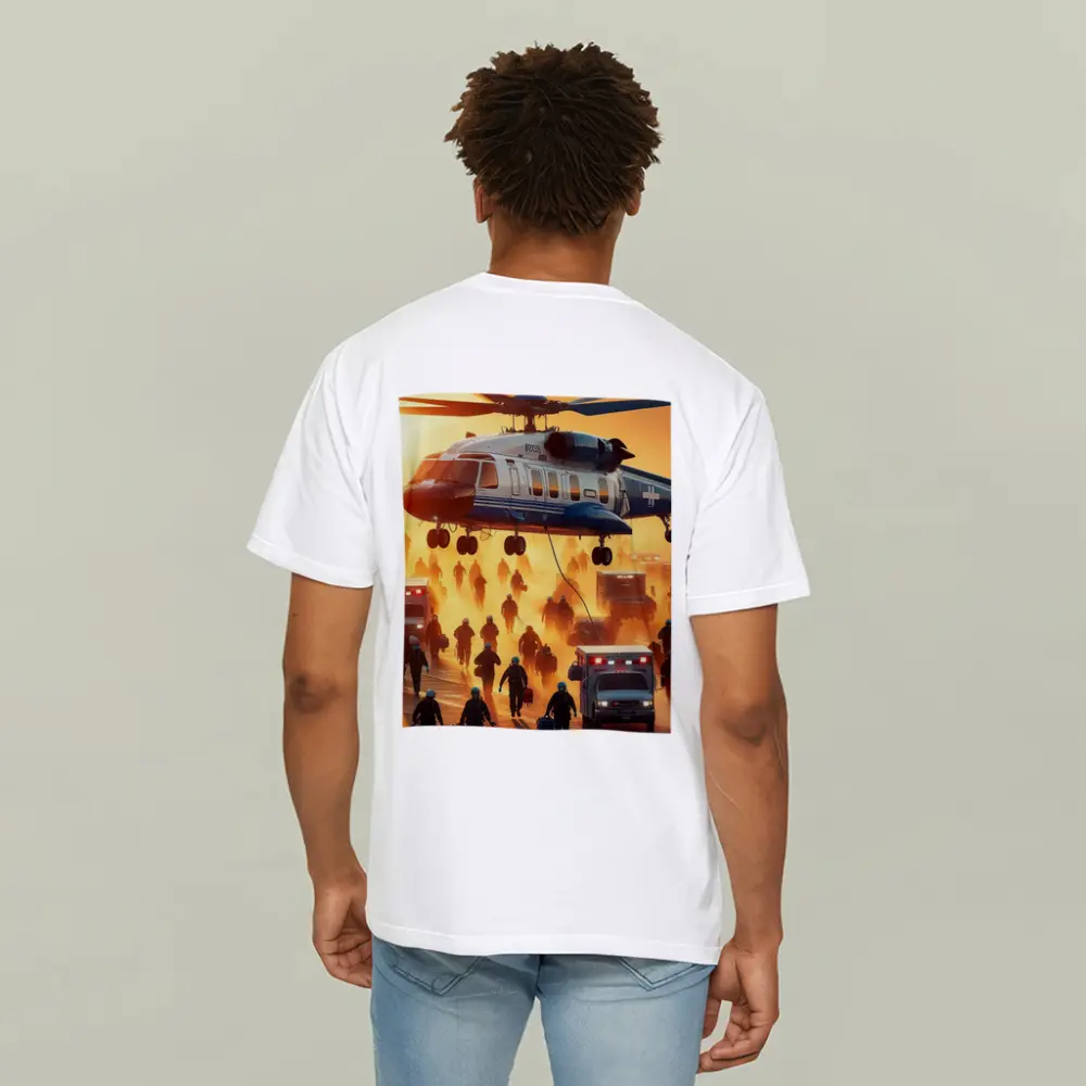 Medical Helicopter Emergency Rescue Team Sunset – T-Shirts