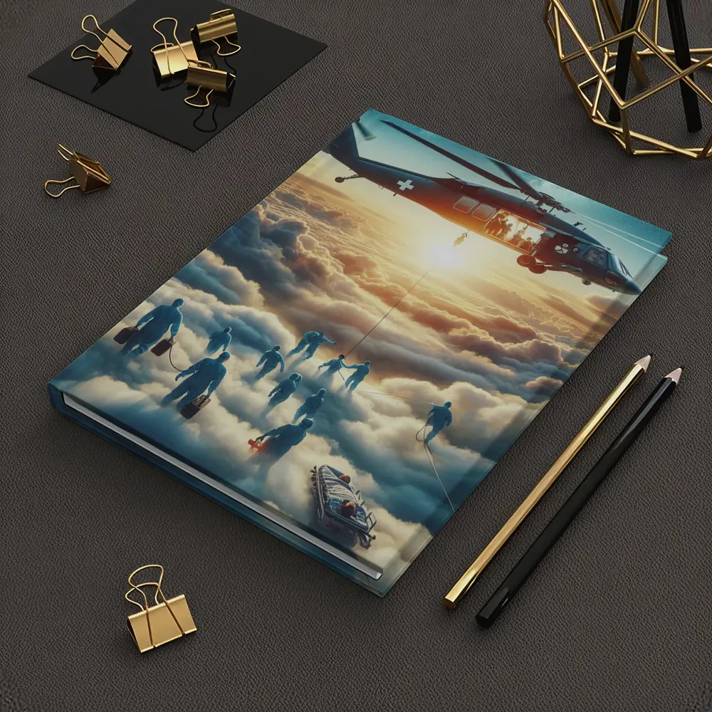 Medical Helicopter Rescue Above the Clouds – Notebooks
