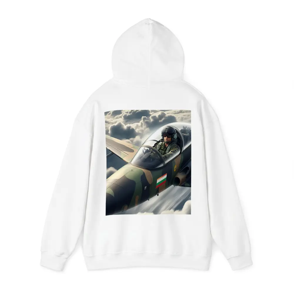 Fighter Jet Pilot Flying Above Clouds – Hoodies