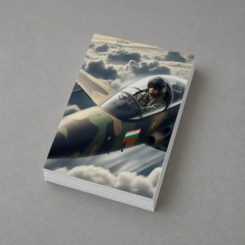 Fighter Jet Pilot Flying Above Clouds – Postcards