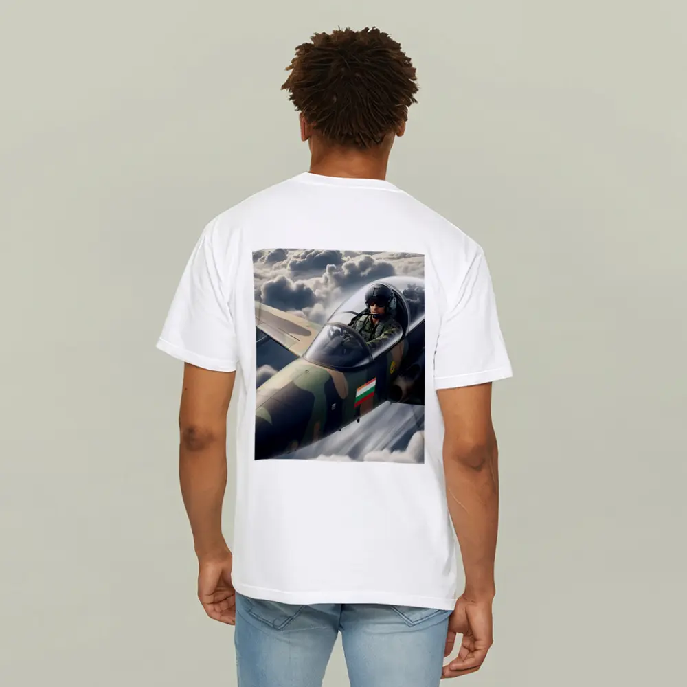 Fighter Jet Pilot Flying Above Clouds – T-Shirts