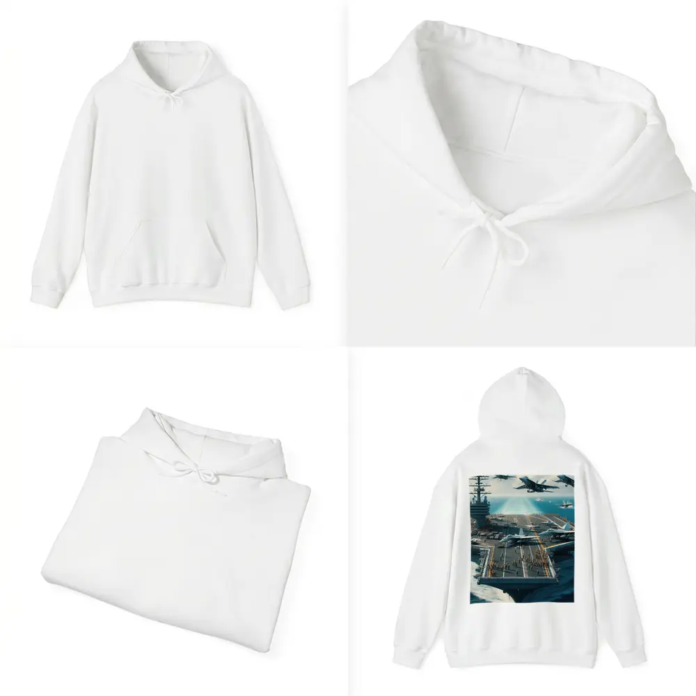 Aircraft Carrier Navy Jets Ocean Military – Hoodies