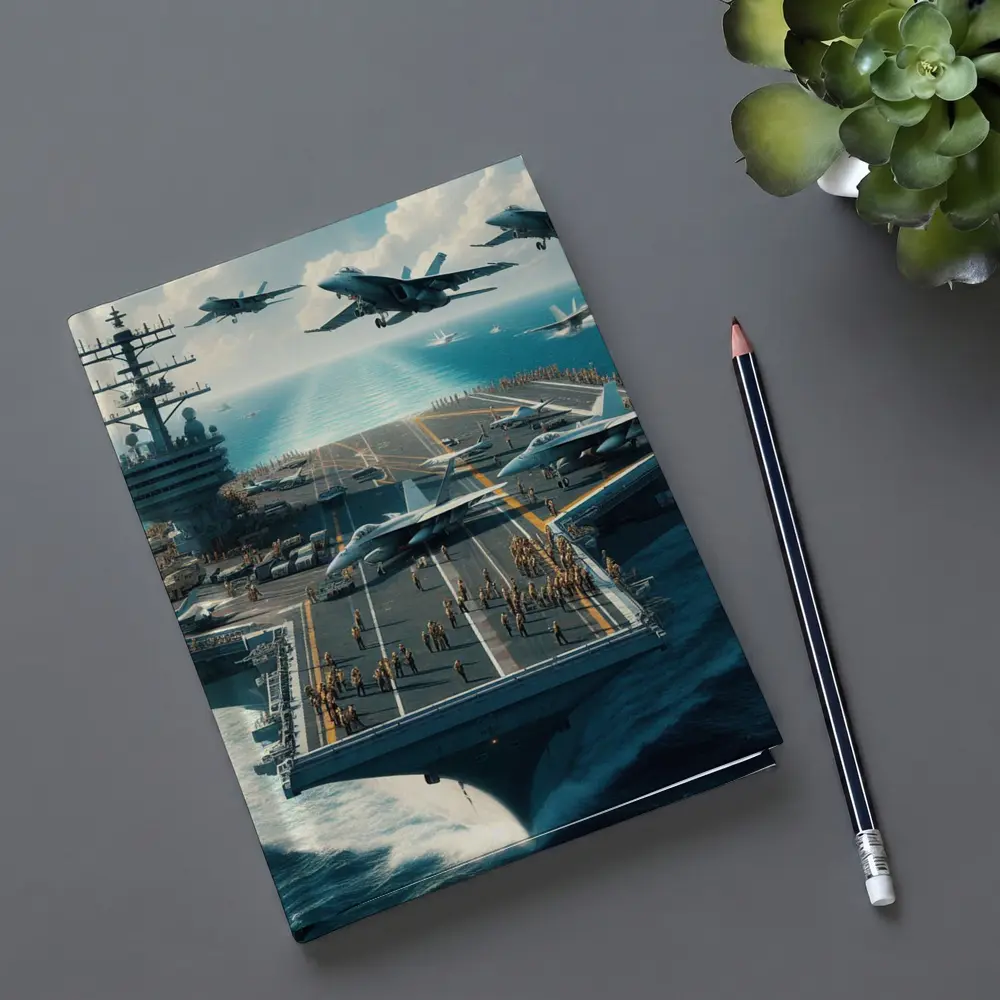 Aircraft Carrier Navy Jets Ocean Military – Notebooks