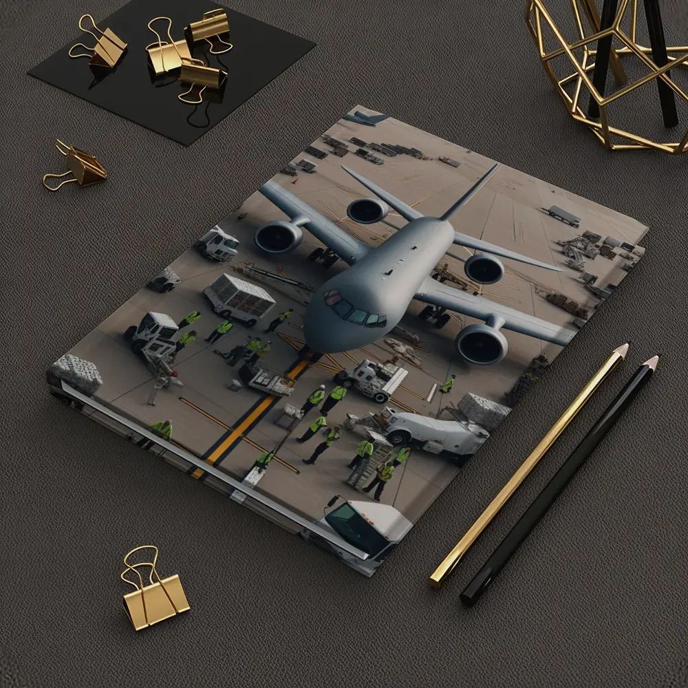 Military Cargo Plane Airport Ground Crew – Notebooks