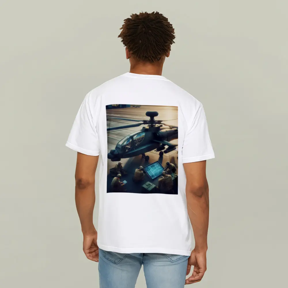 Apache Attack Helicopter Military Crew Airfield – T-Shirts