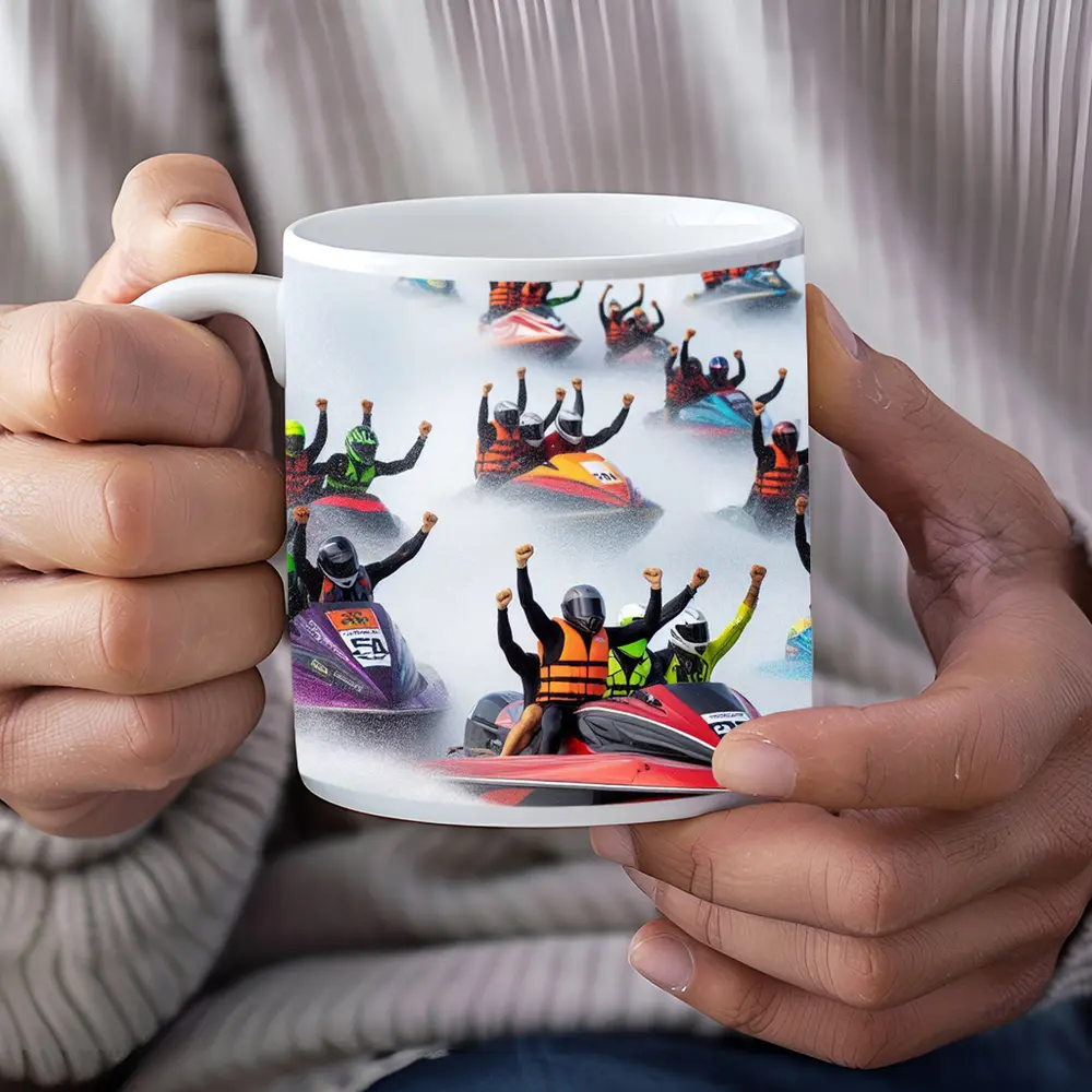 Jet Ski Racing Riders Water Spray Action – Mugs