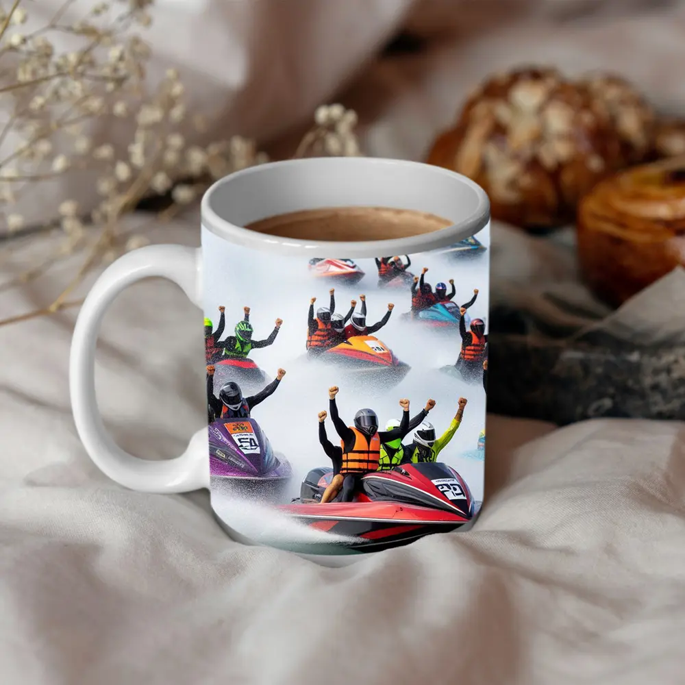 Jet Ski Racing Riders Water Spray Action – Mugs