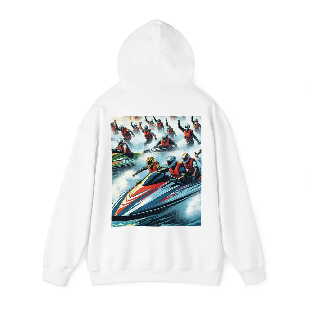 Jet Ski Racing Action Crowd Cheering Art – Hoodies