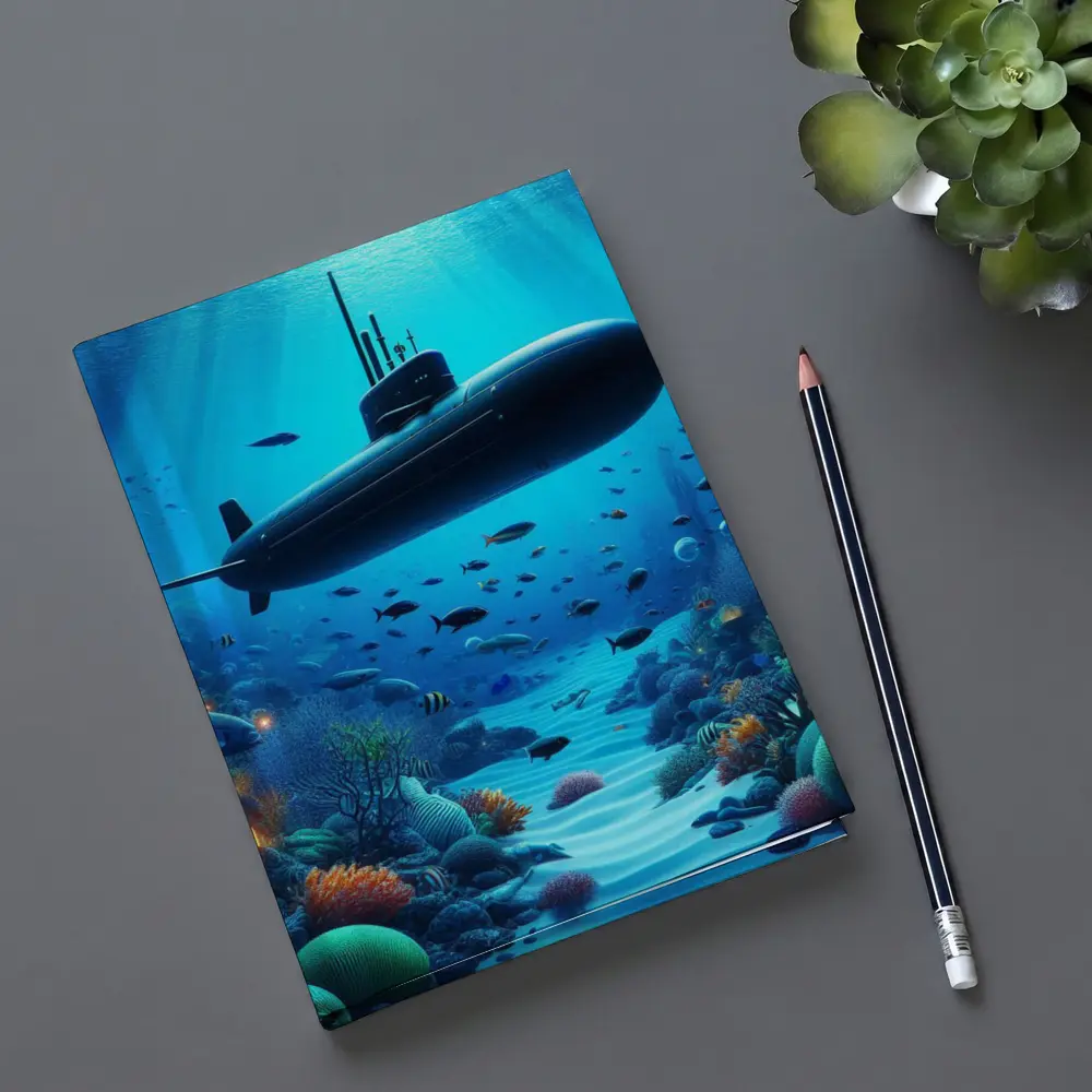 Military Submarine Underwater Ocean Coral Reef – Notebooks