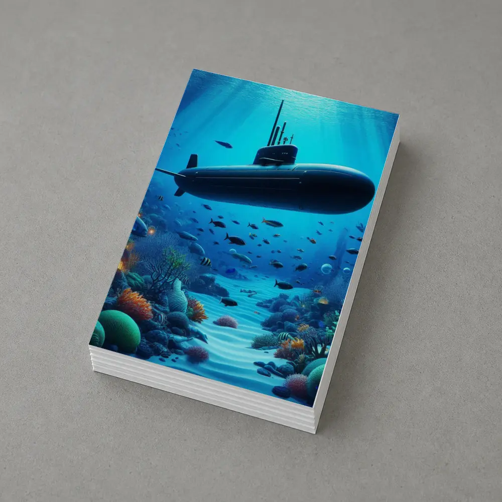 Military Submarine Underwater Ocean Coral Reef – Postcards