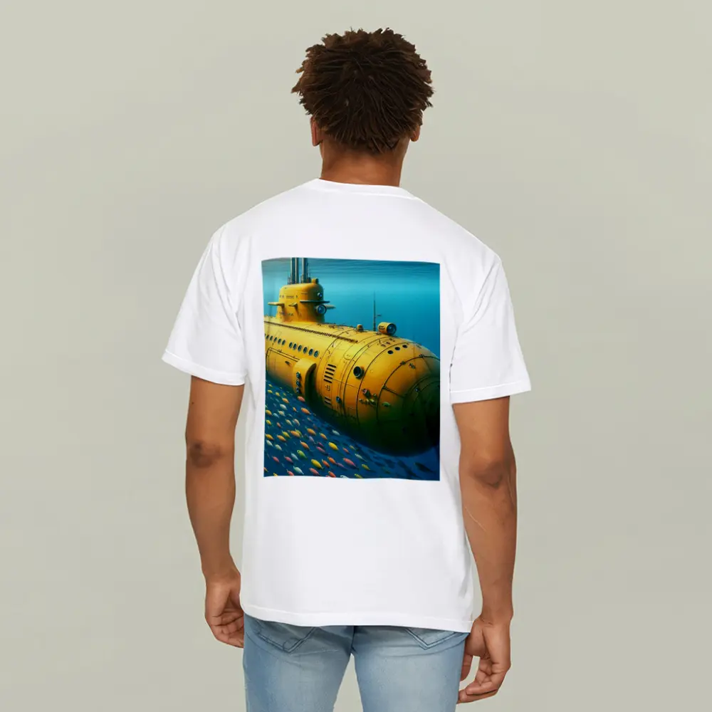 Yellow Submarine Underwater Ocean Fish School – T-Shirts