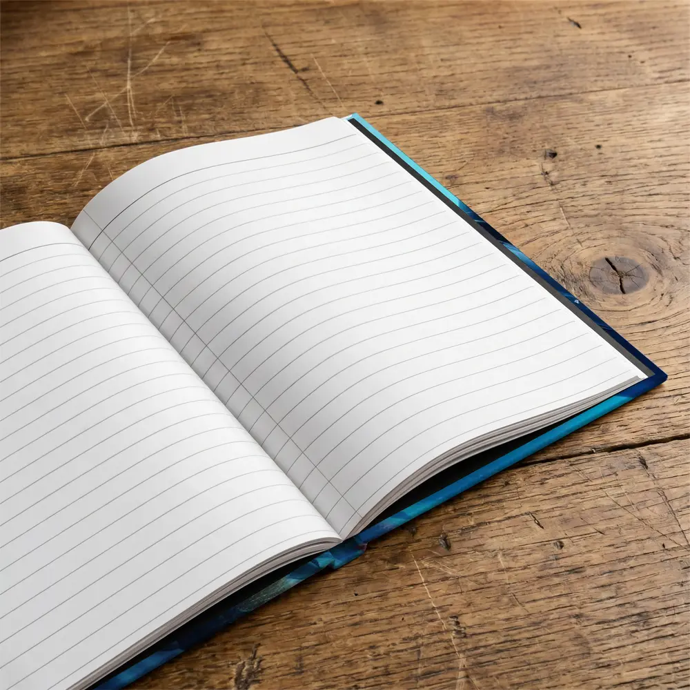 Military Submarine Gliding Over Coral Reef – Notebooks