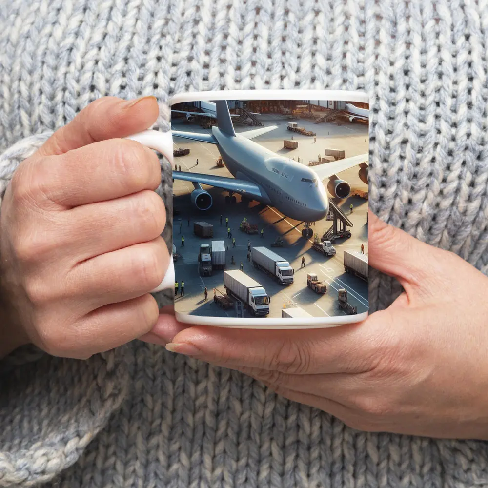 Boeing 747 Airport Ground Crew Operations – Mugs