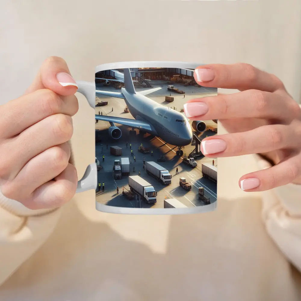 Boeing 747 Airport Ground Crew Operations – Mugs