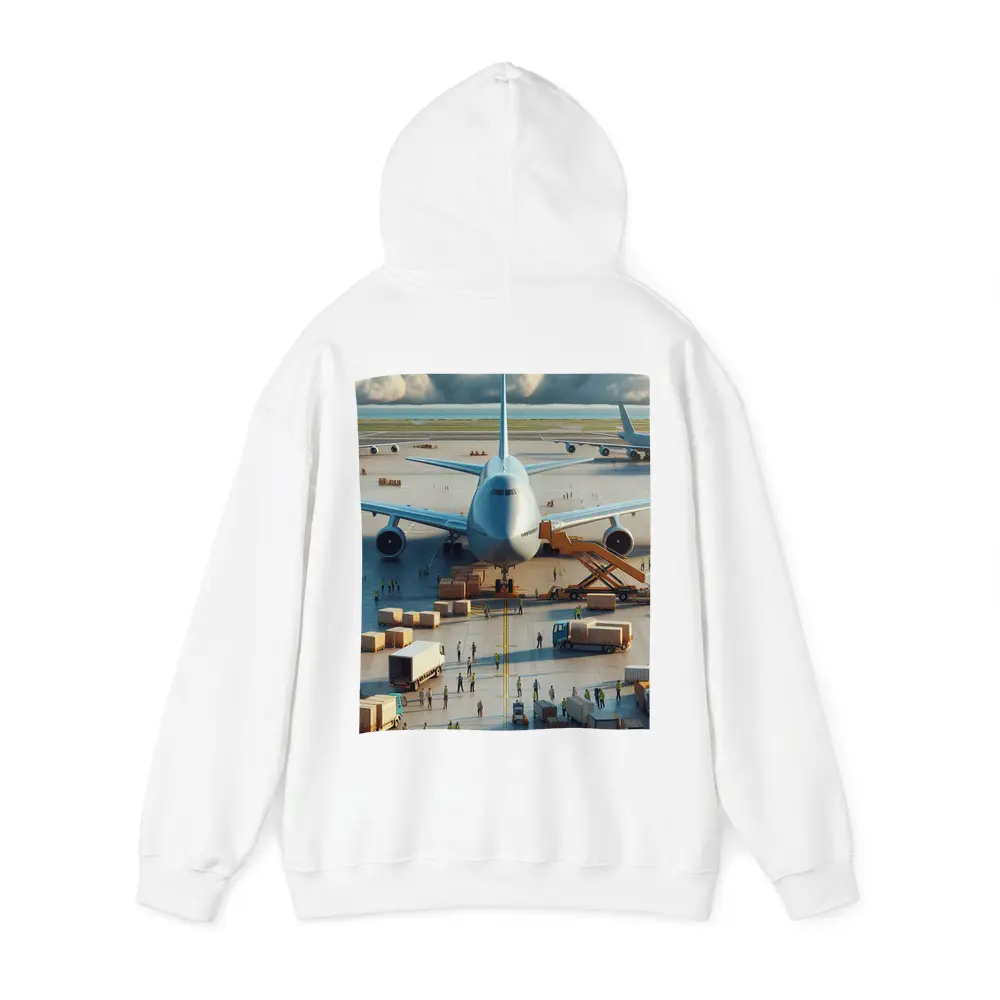 Cargo Plane Airport Ground Crew Loading – Hoodies
