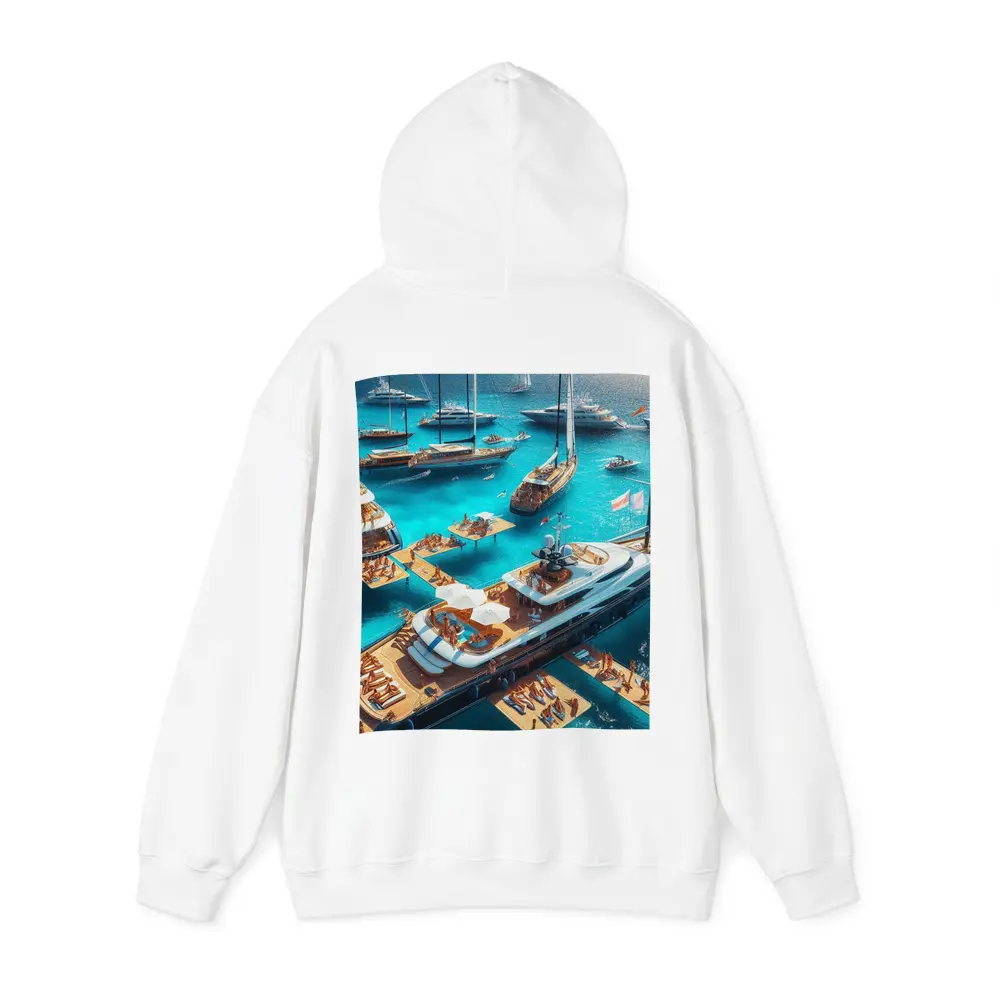 Luxury Yachts Party on Turquoise Ocean – Hoodies