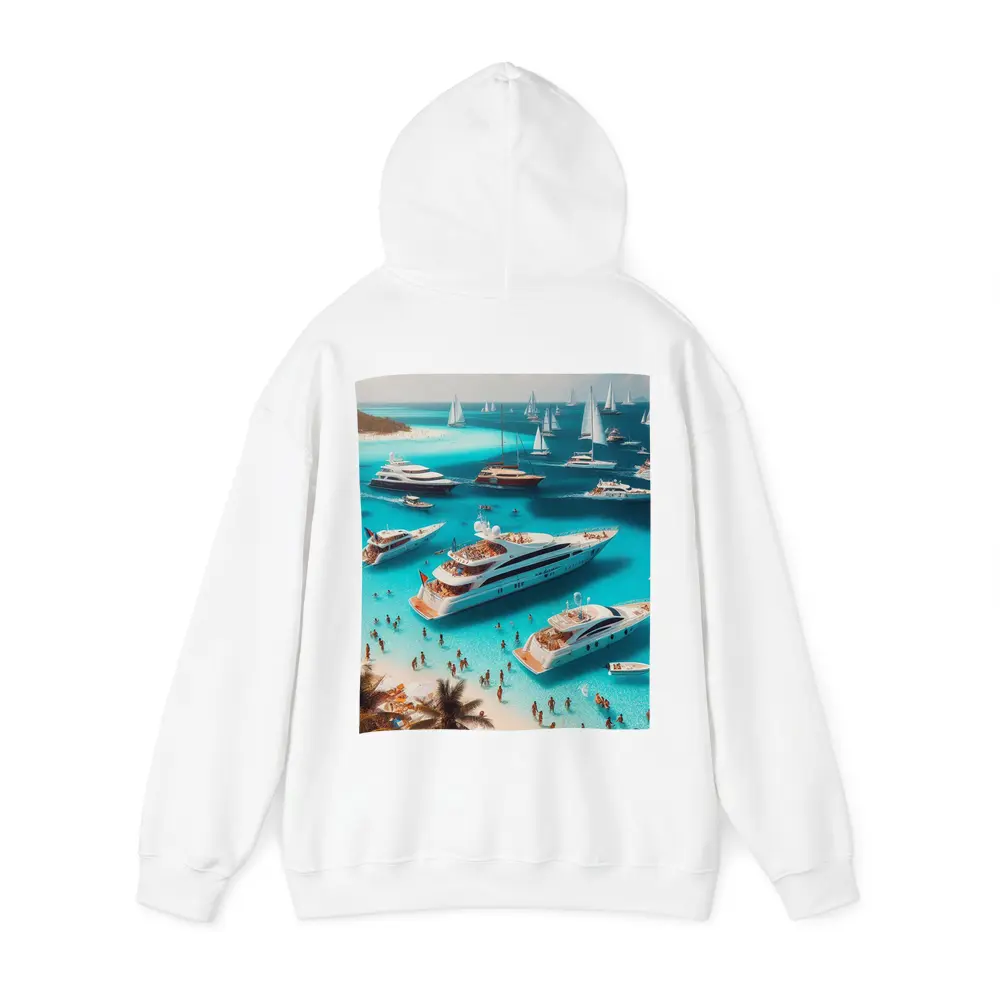 Luxury Yachts Party Turquoise Tropical Beach – Hoodies